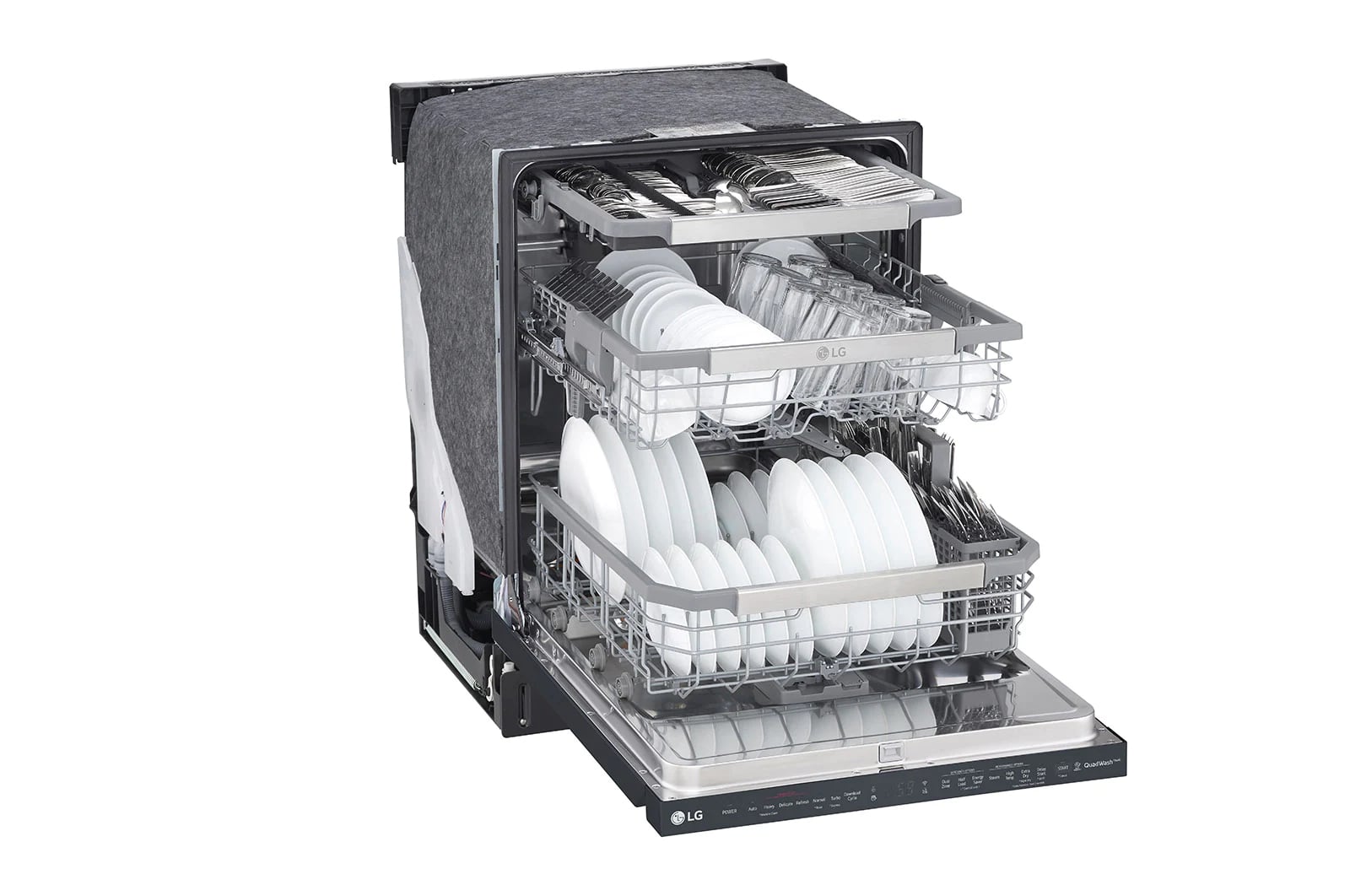 LG - 44 dBA Built In Dishwasher in Black - LDP6810BM