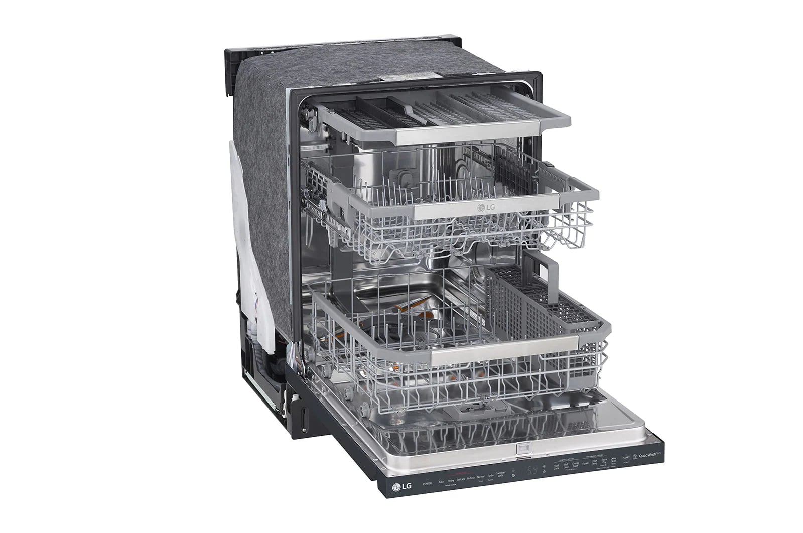 LG - 44 dBA Built In Dishwasher in Black - LDP6810BM