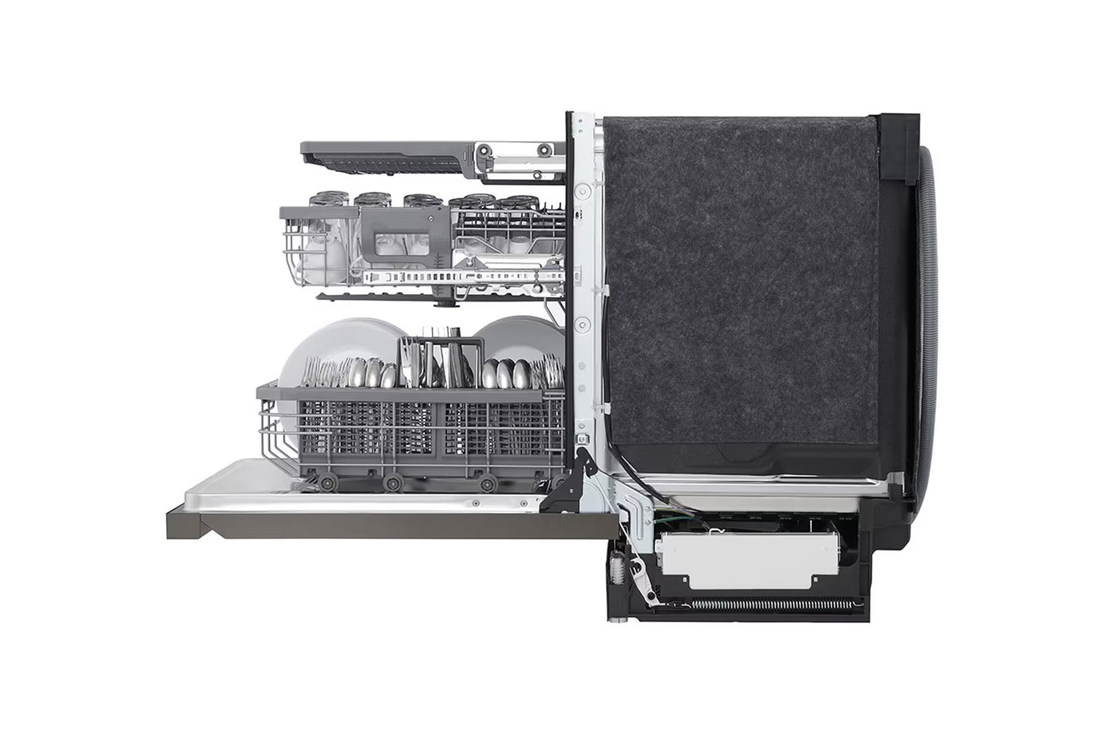 LG - 44 dBA Built In Dishwasher in Black Stainless - LDPS6762D