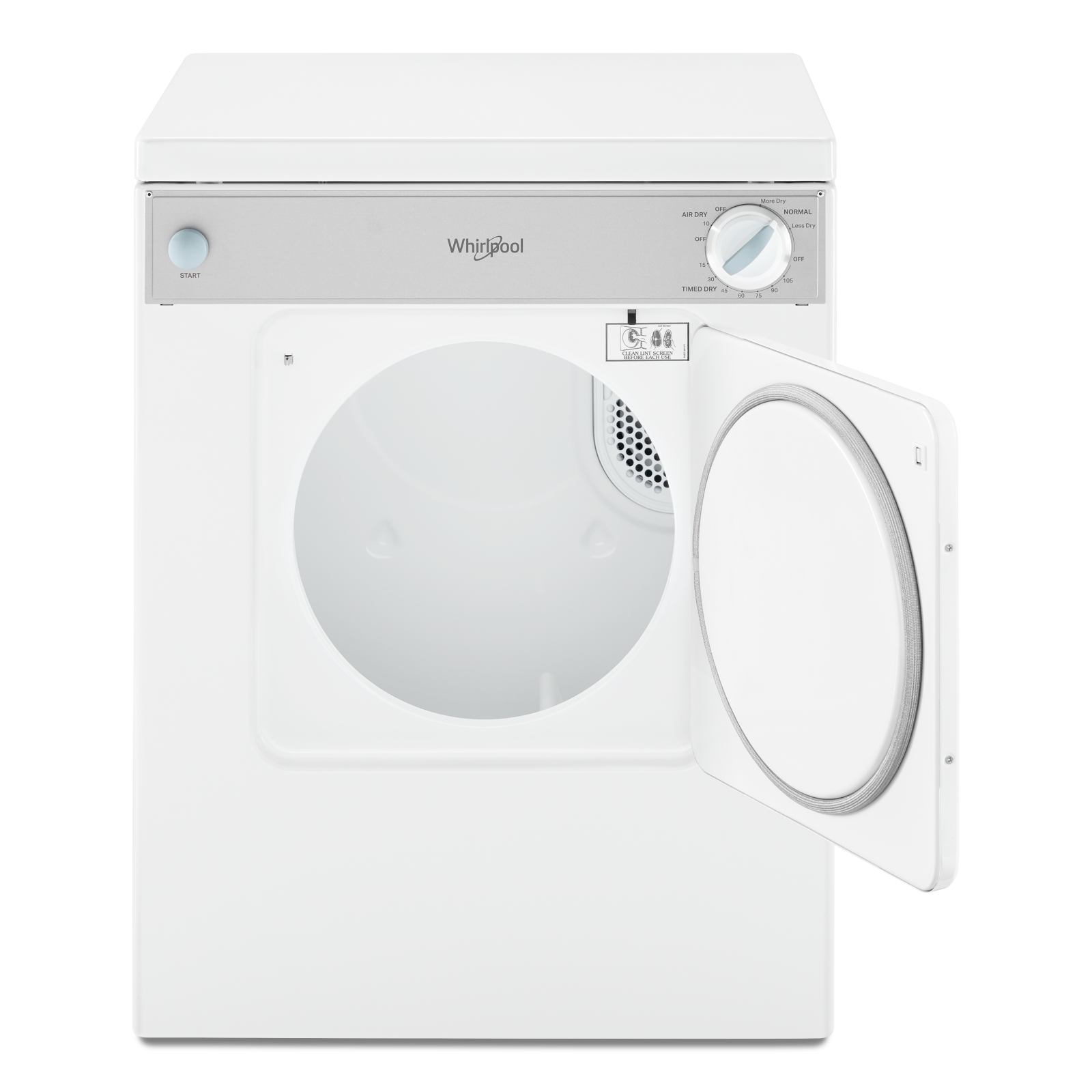 Whirlpool - 3.4 cu. Ft Electric Dryer in White - LDR3822PQ