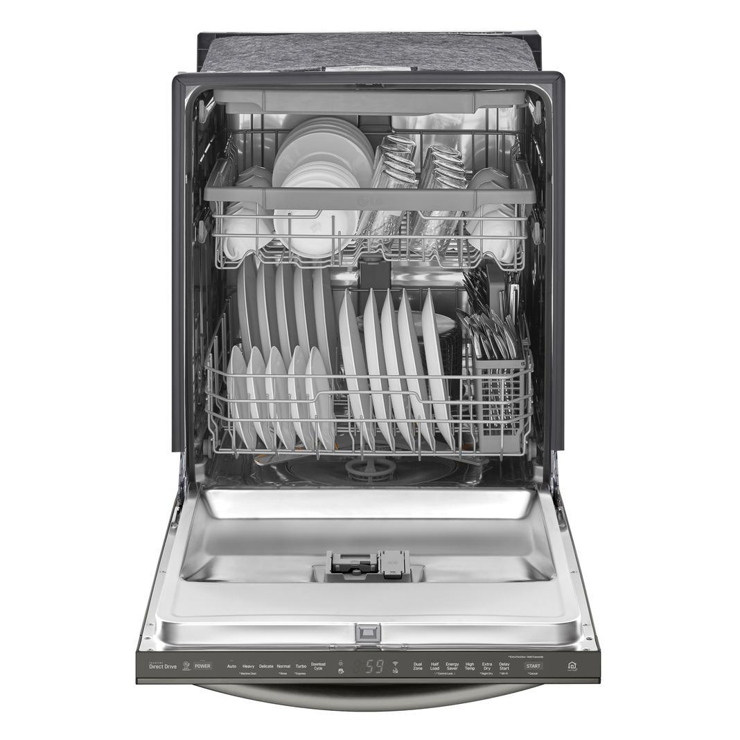 LG - 46 dBA Built In Dishwasher in Black Stainless - LDT5678BD