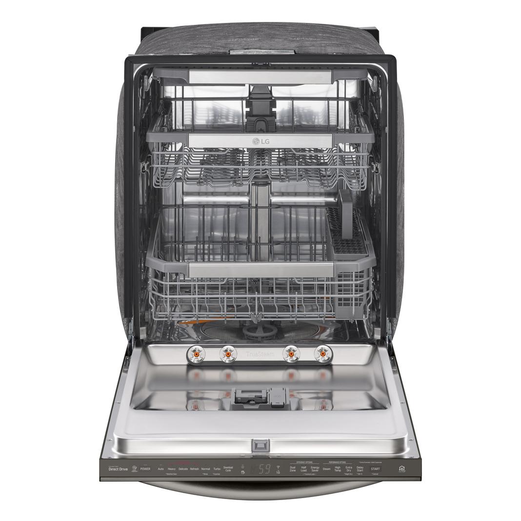 LG - 42 dBA Built In Dishwasher in Black Stainless - LDT7808BD