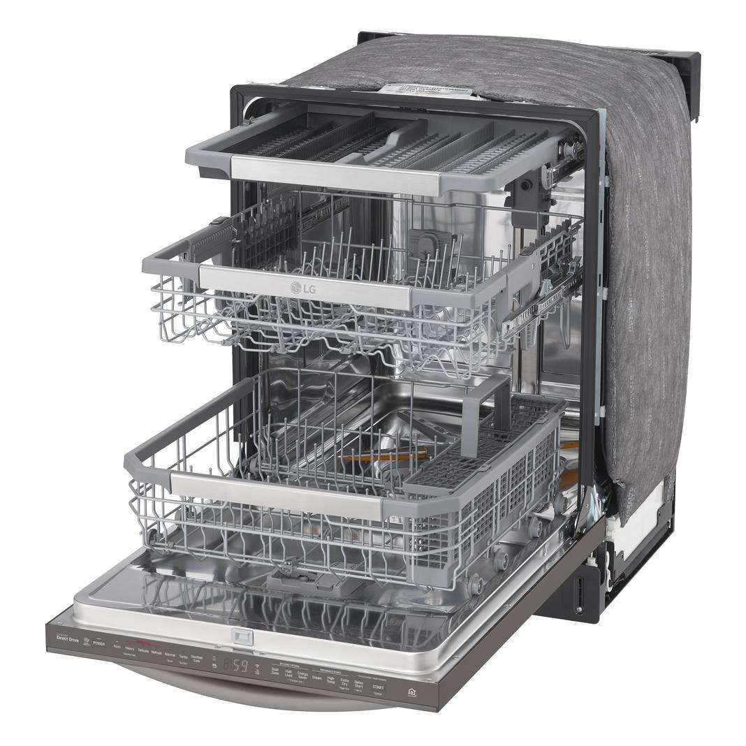 LG - 42 dBA Built In Dishwasher in Black Stainless - LDT7808BD