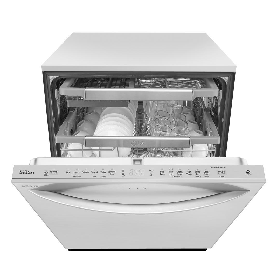 LG - 42 dBA Built In Dishwasher in Stainless - LDT7808SS