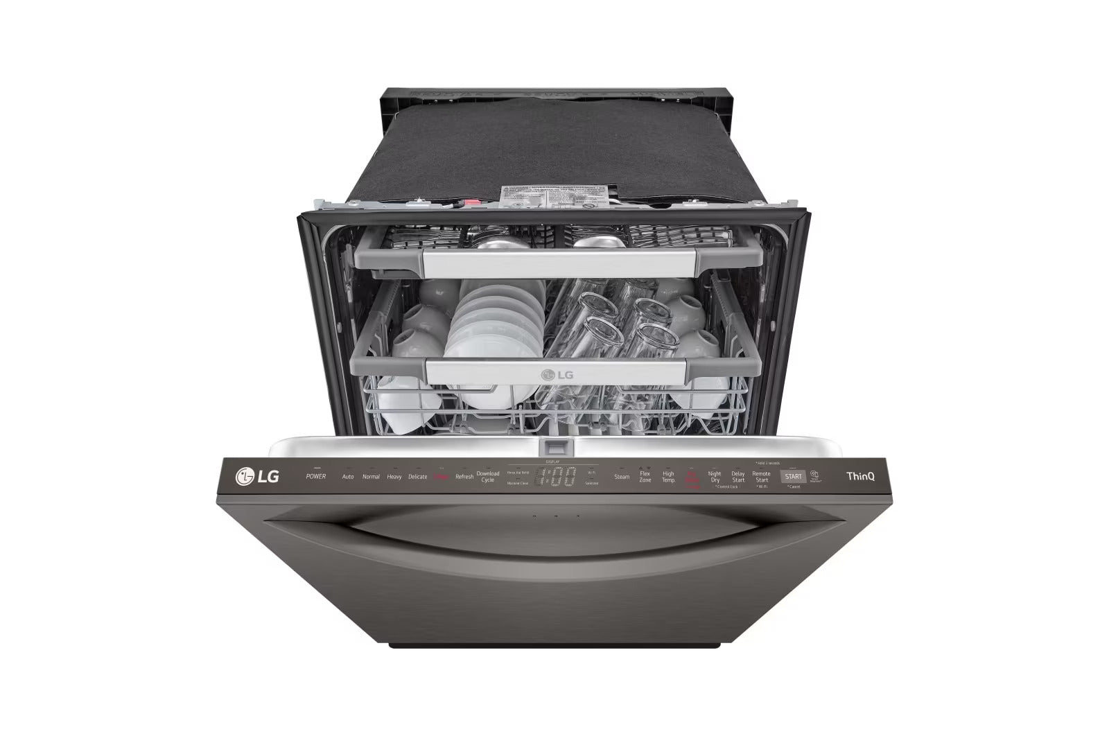 LG - 42 dBA Built In Dishwasher in Black Stainless - LDTH7972D