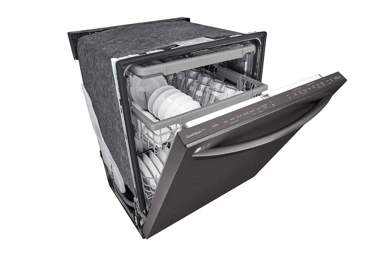 LG - 46 dBA Built In Dishwasher in Black Stainless - LDTS5552D