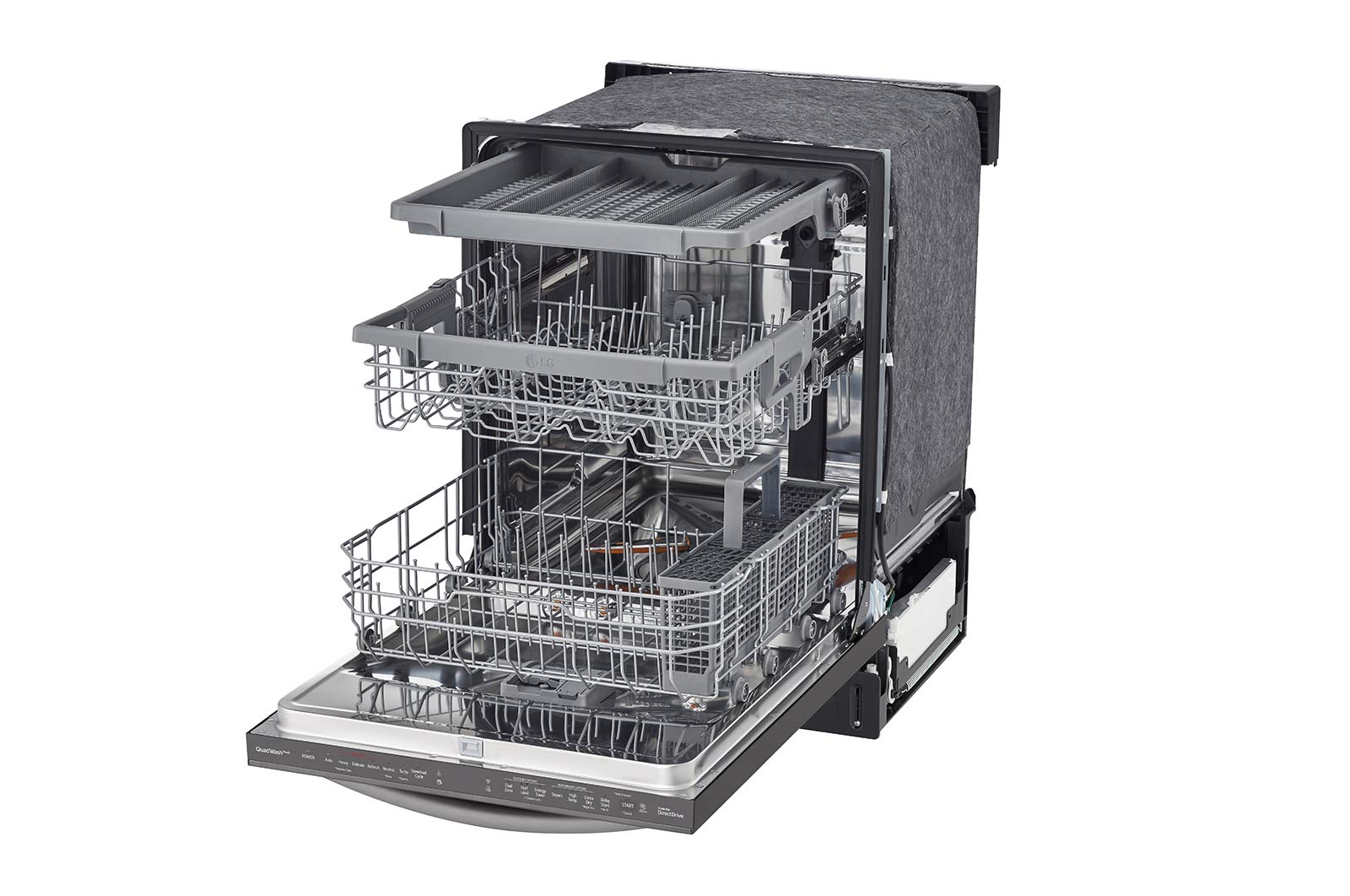 LG - 46 dBA Built In Dishwasher in Black Stainless - LDTS5552D