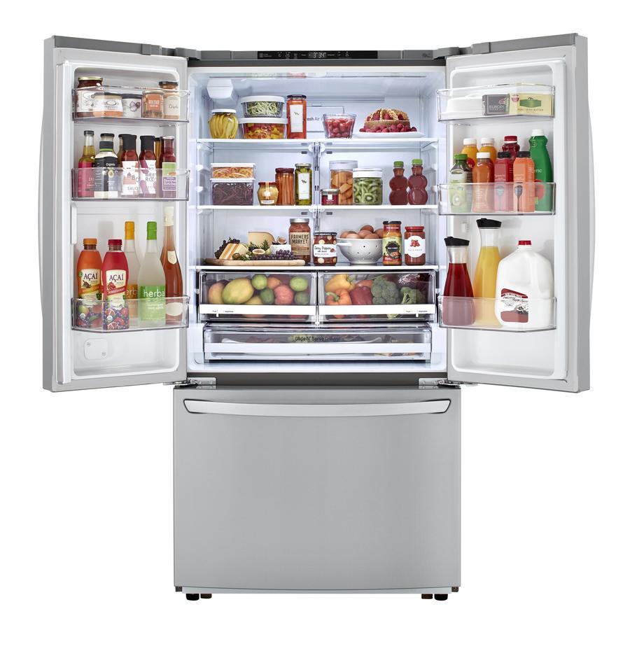 LG - 35.8 Inch 22.8 cu. ft French Door Refrigerator in Stainless - LFCC22426S