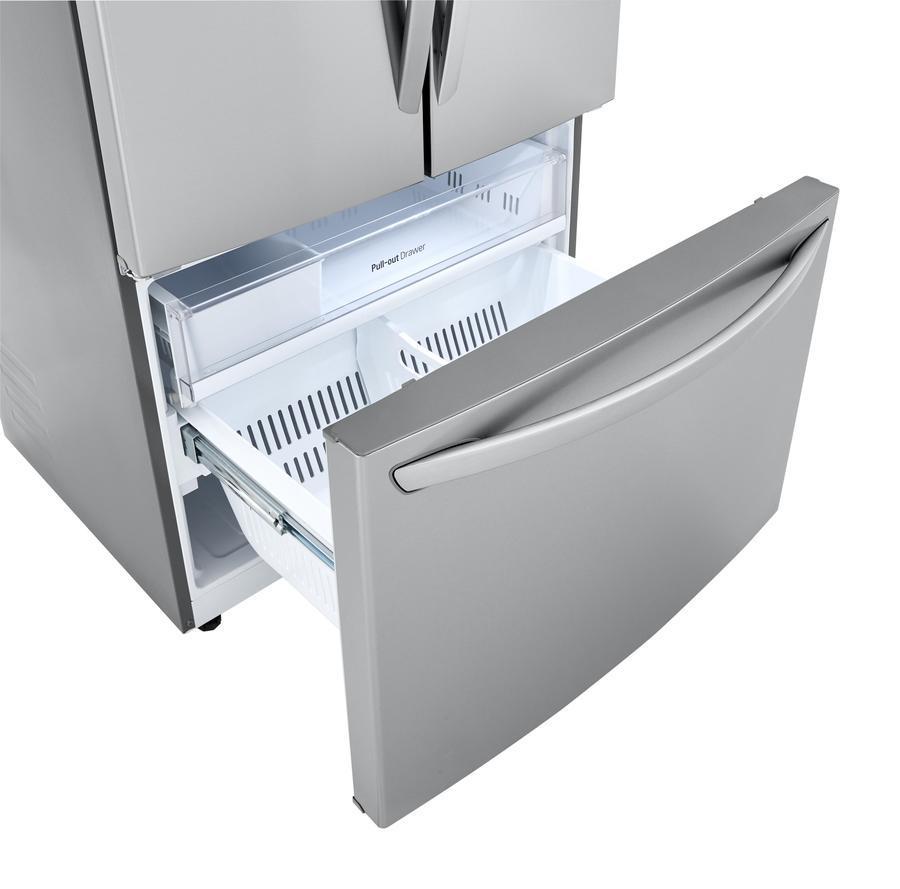 LG - 35.8 Inch 22.8 cu. ft French Door Refrigerator in Stainless - LFCC22426S