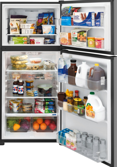 Frigidaire - 30 Inch 20 cu. ft Top Mount Refrigerator in Stainless - LFTR2045VF
