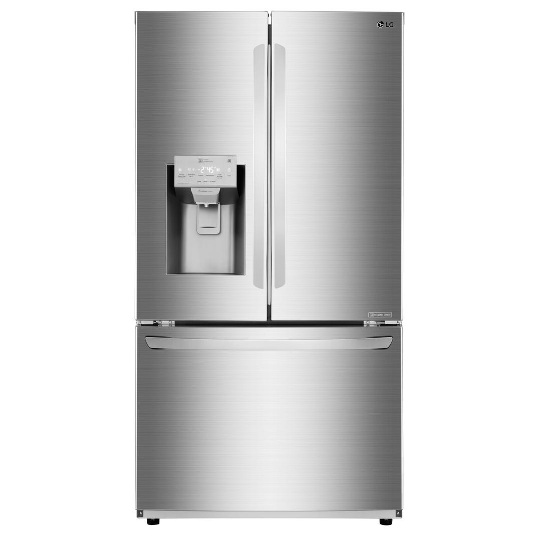 LG - 35.8 Inch 22.1 cu. ft French Door Refrigerator in Stainless - LFX