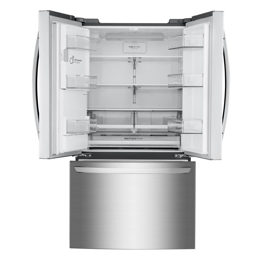 LG - 35.8 Inch 22.1 cu. ft French Door Refrigerator in Stainless - LFXC22526S