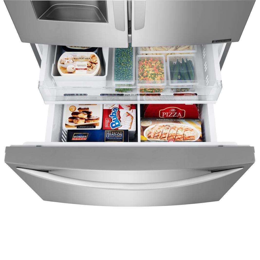 LG - 35.8 Inch 22.1 cu. ft French Door Refrigerator in Stainless - LFXC22526S