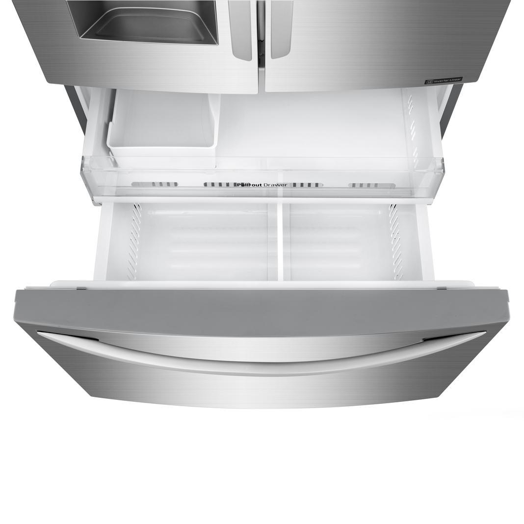 LG - 35.8 Inch 22.1 cu. ft French Door Refrigerator in Stainless - LFXC22526S