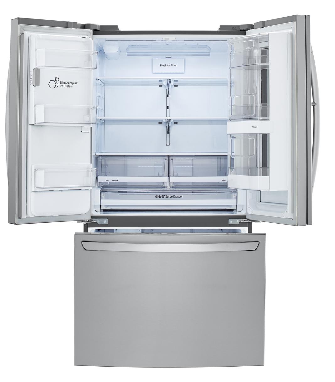 LG - 35.8 Inch 21.9 cu. ft French Door Refrigerator in Stainless - LFXC22596S