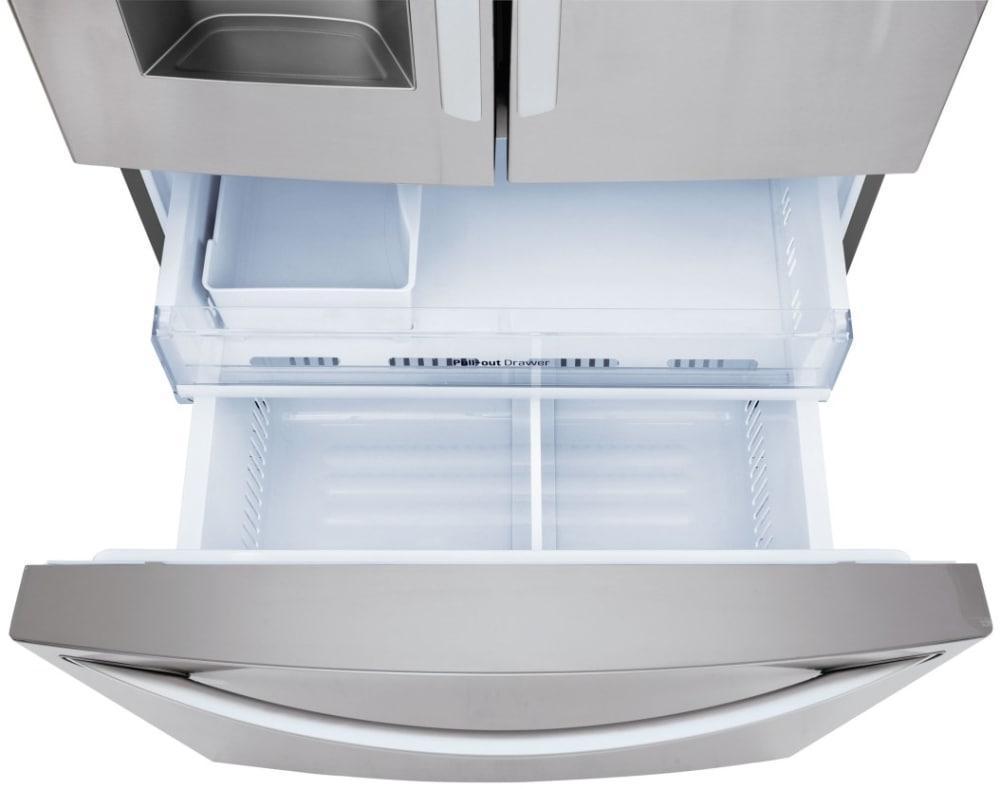LG - 35.75 Inch 26.2 cu. ft French Door Refrigerator in Stainless - LFXS26973S
