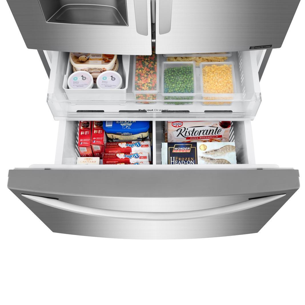 LG - 35.8 Inch 27.7 cu. ft French Door Refrigerator in Stainless - LFXS28566S