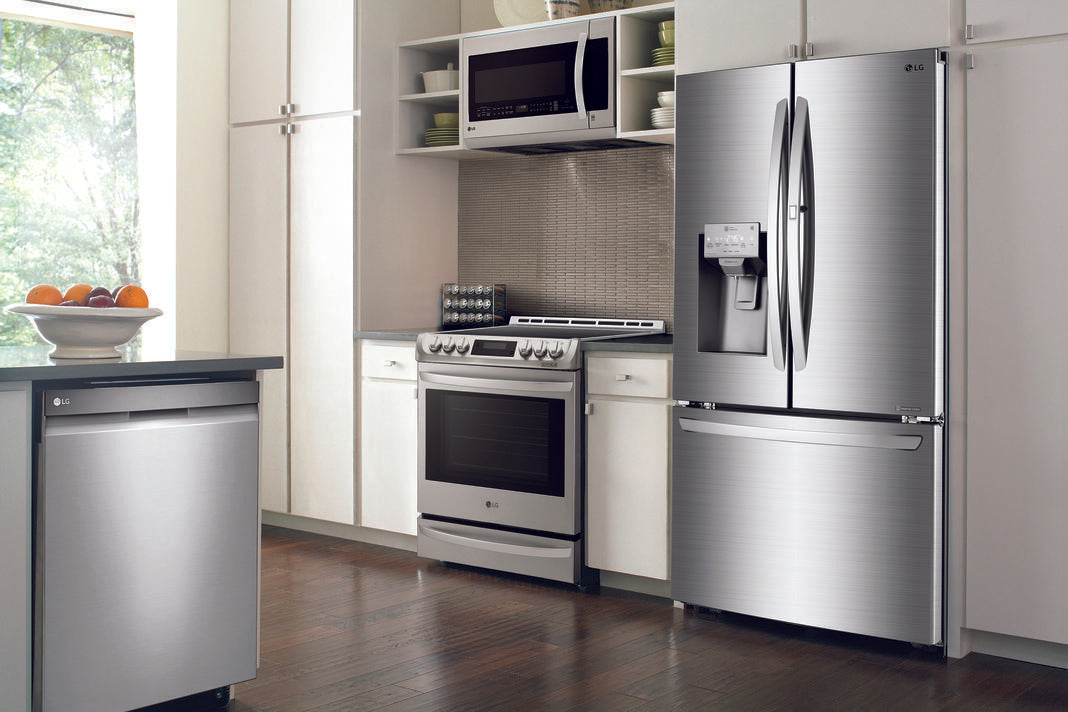 LG - 35.8 Inch 27.7 cu. ft French Door Refrigerator in Stainless - LFXS28566S