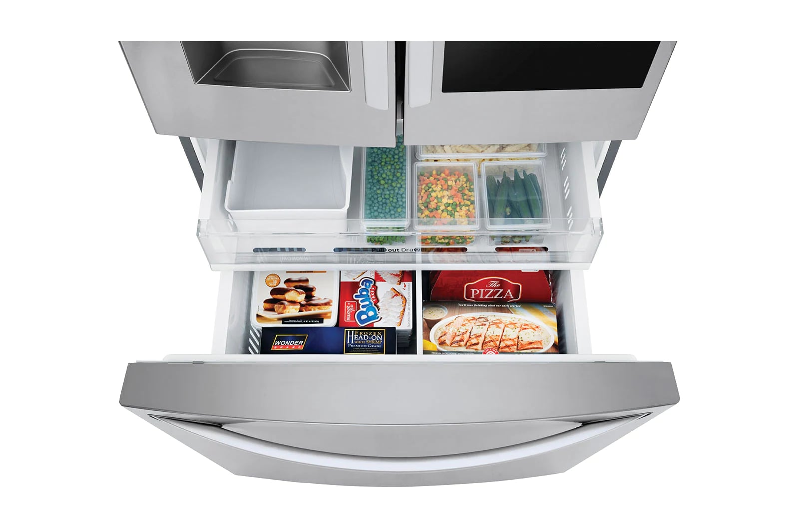 LG - 35.75 Inch 27.5 cu. ft French Door Refrigerator in Stainless - LFXS28596S