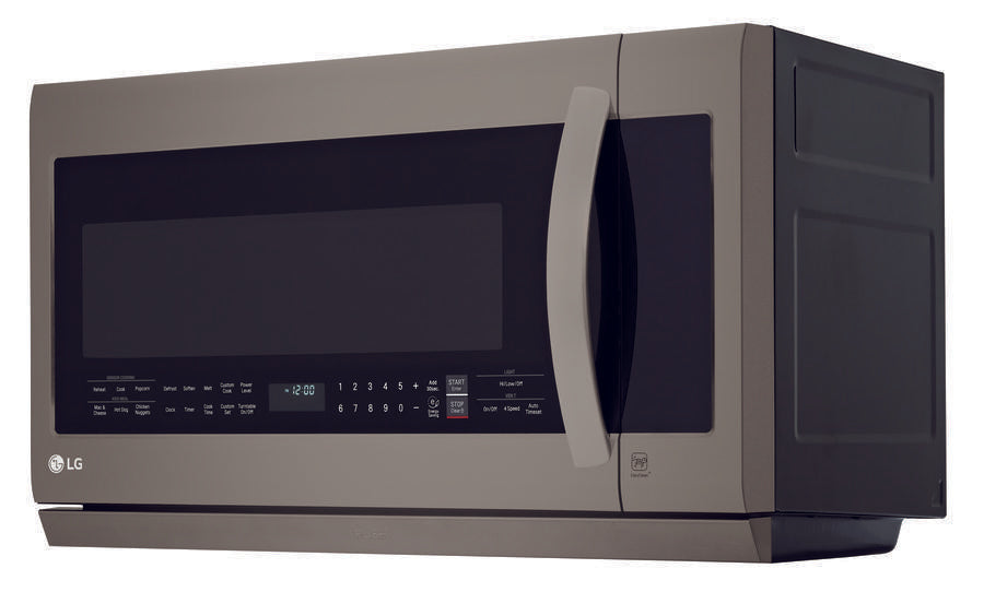 LG - 2.2 cu. Ft Over the range Microwave in Black Stainless - LMV2257BD