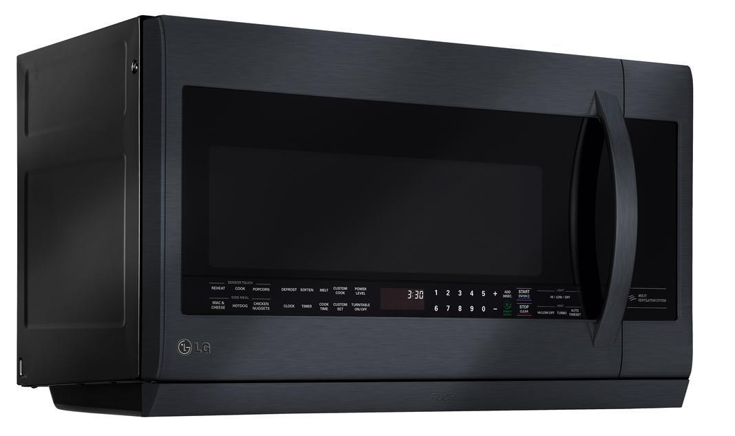 LG - 2.2 cu. Ft Over the range Microwave in Matte Black - LMV2257BM