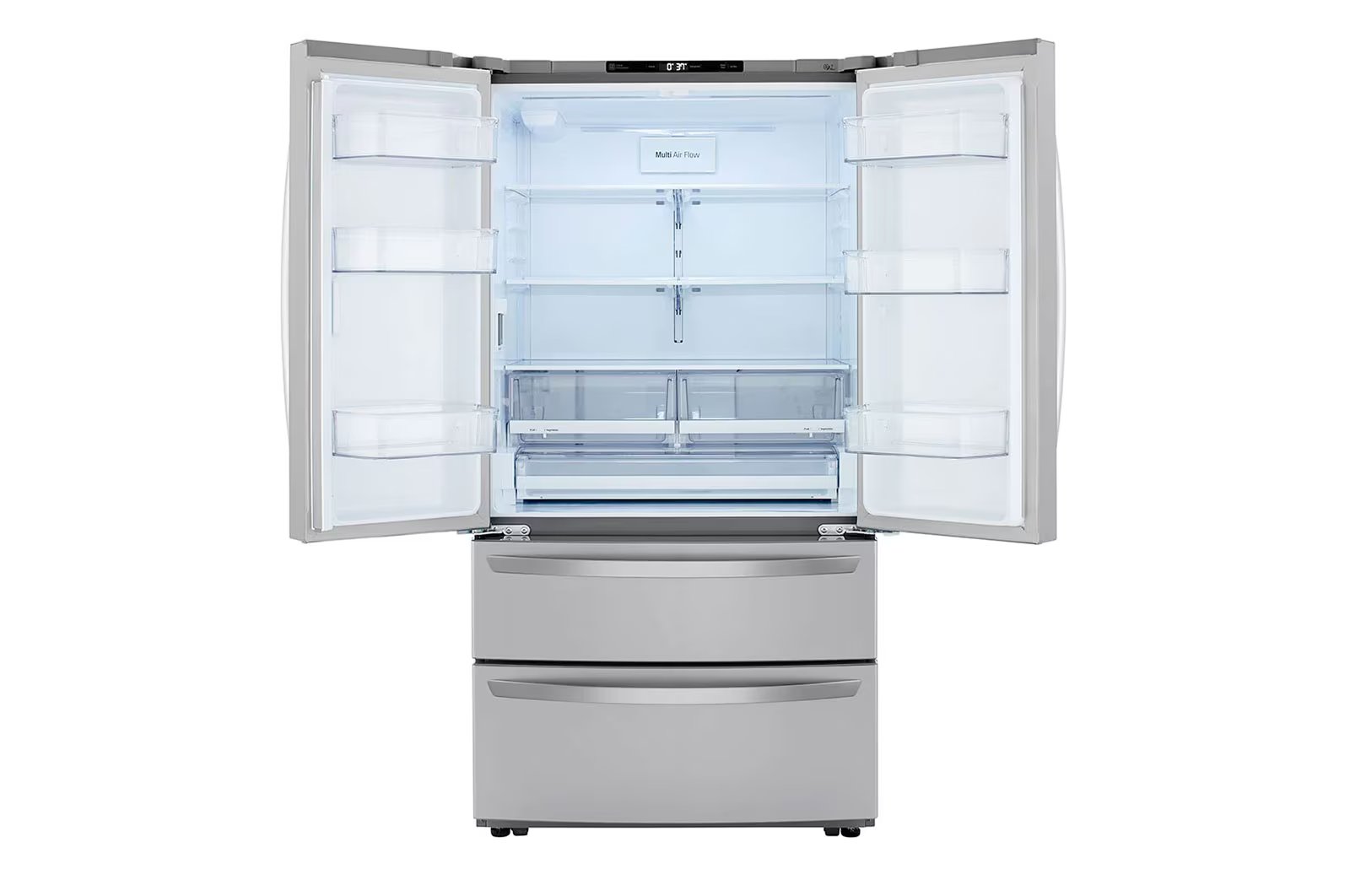LG - 35.75 Inch 22.7 cu. ft French Door Refrigerator in Stainless - LMWC23626S
