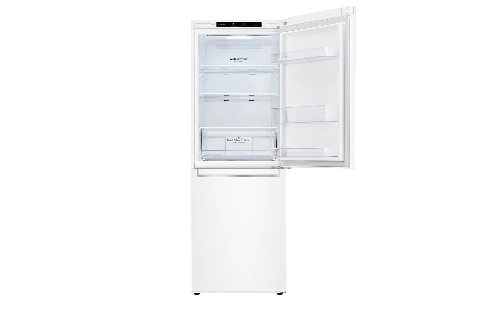 LG - 23.5 Inch 10.8 cu. ft Bottom Mount Refrigerator in White - LRDNC1004W