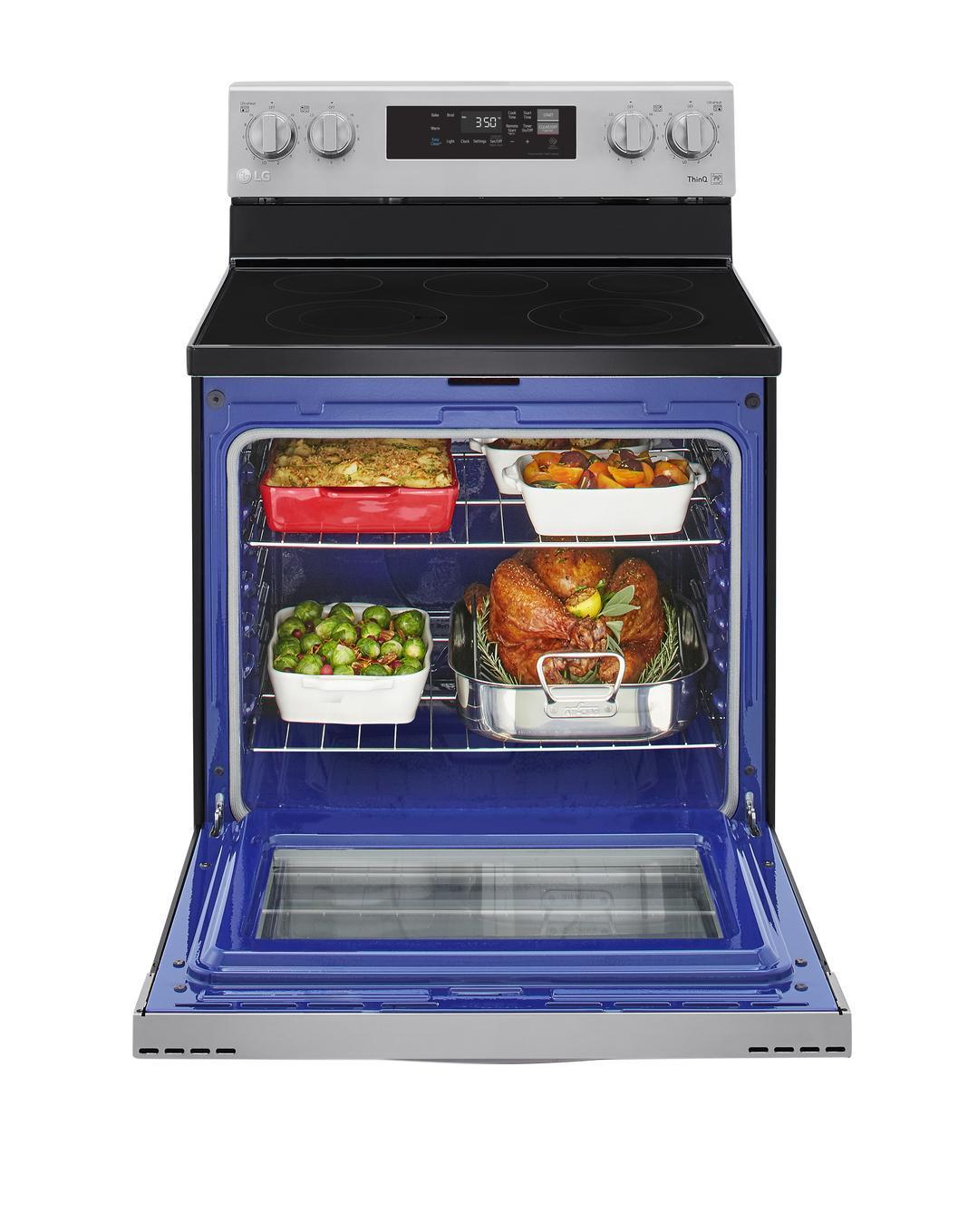 LG - 6.3 cu. ft Electric Range in Stainless - LREL6321S