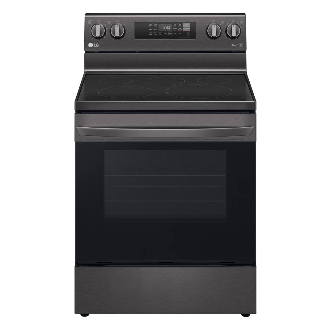 LG - 6.3 cu. ft Electric Range in Black Stainless - LREL6323D