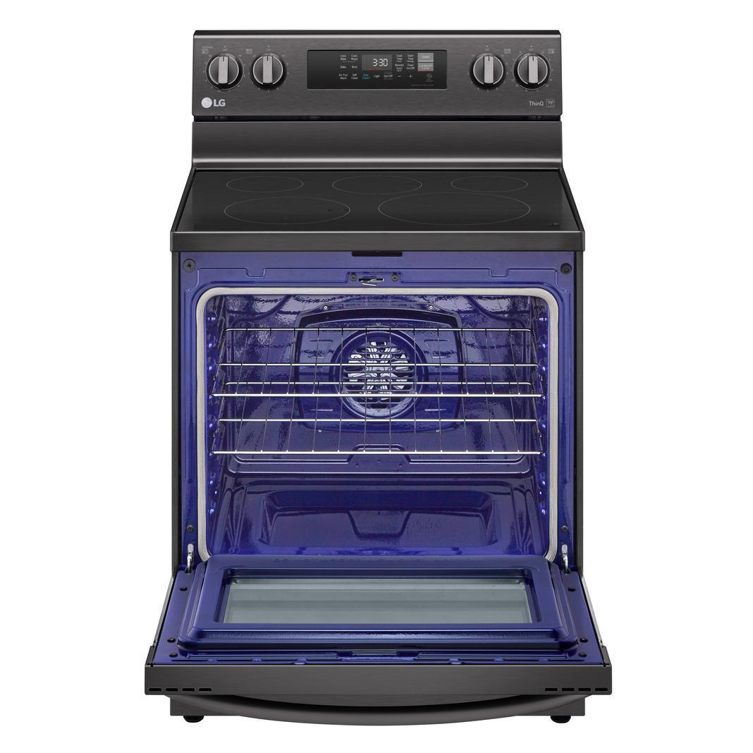 LG - 6.3 cu. ft Electric Range in Black Stainless - LREL6323D