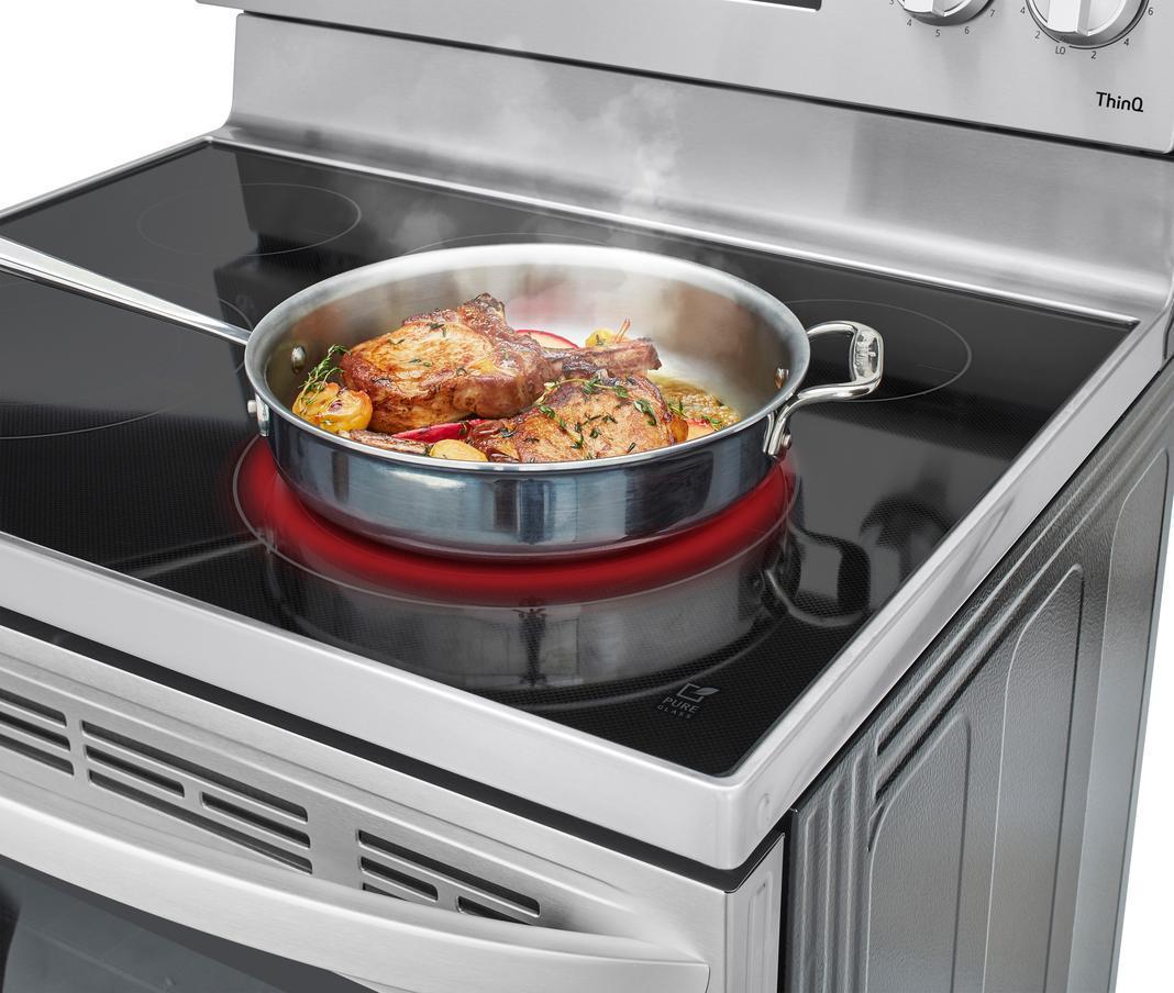 LG - 6.3 cu. ft Electric Range in Stainless - LREL6323S