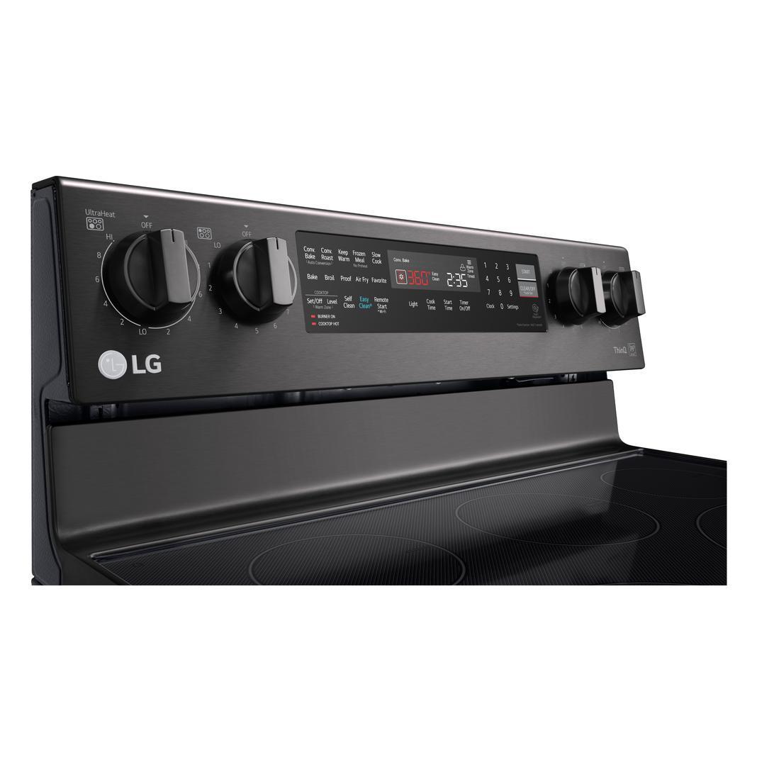 LG - 6.3 cu. ft Electric Range in Black Stainless - LREL6325D
