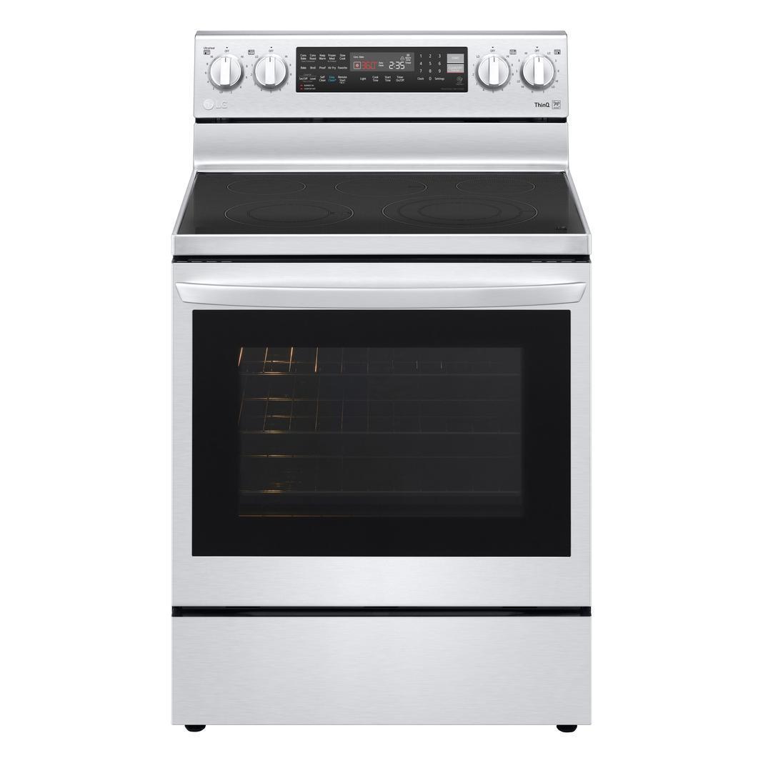 LG - 6.3 cu. ft Electric Range in Stainless - LREL6325F
