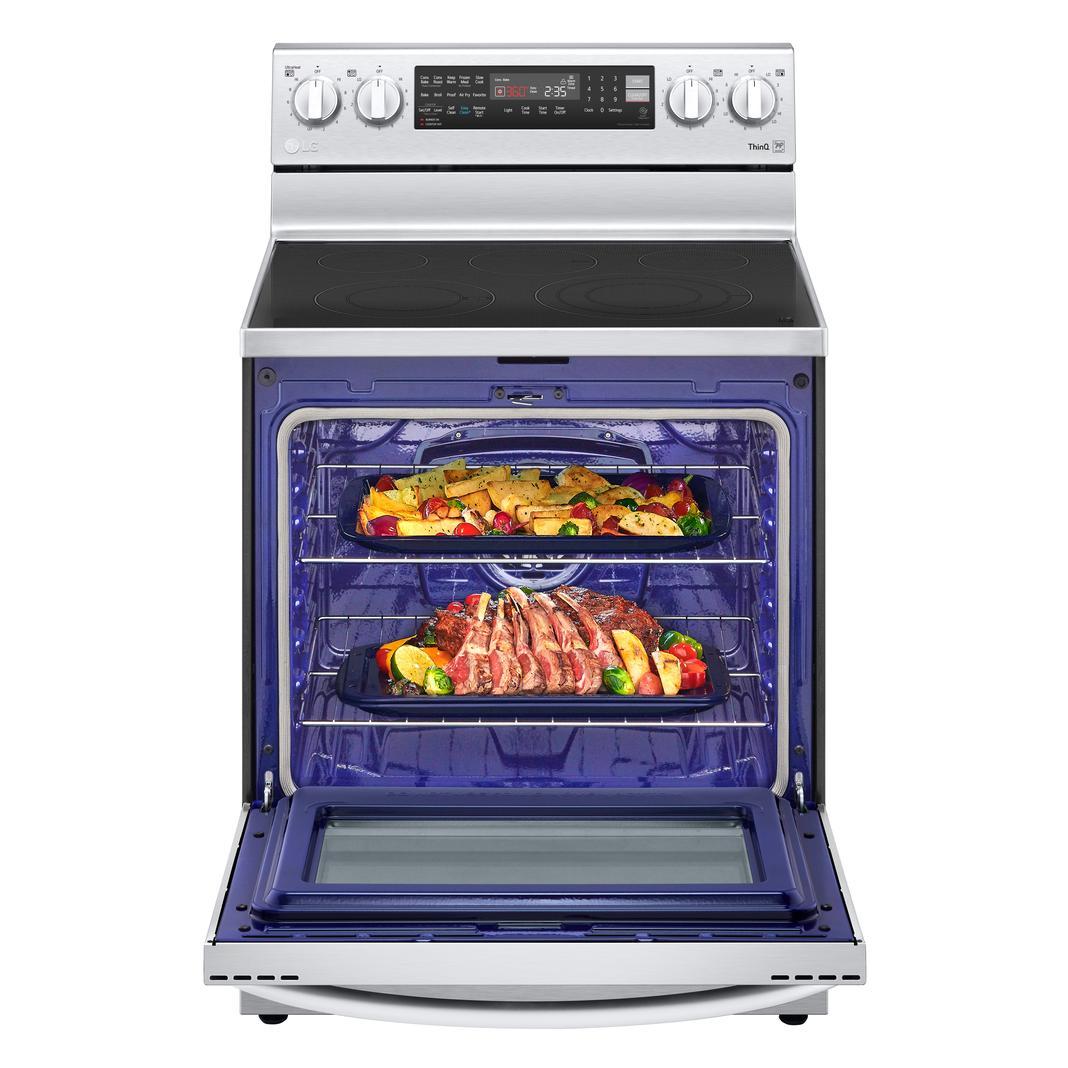 LG - 6.3 cu. ft Electric Range in Stainless - LREL6325F