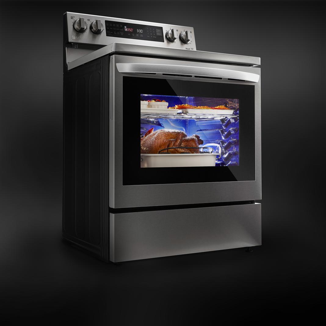 LG - 6.3 cu. ft Electric Range in Stainless - LREL6325F