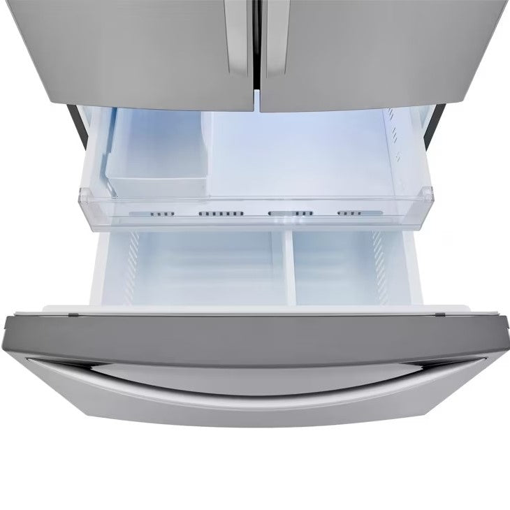 LG - 35.75 Inch 23 cu. ft French Door Refrigerator in Stainless - LRFCC23D6S