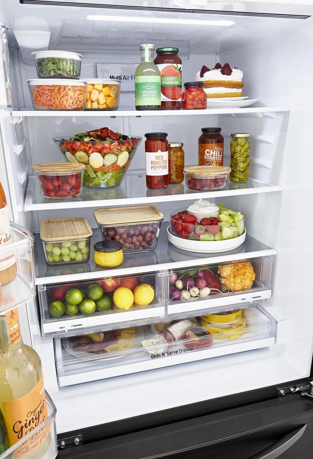 LG - 32.8 Inch 25.1 cu. ft French Door Refrigerator in Black Stainless - LRFCS2503D