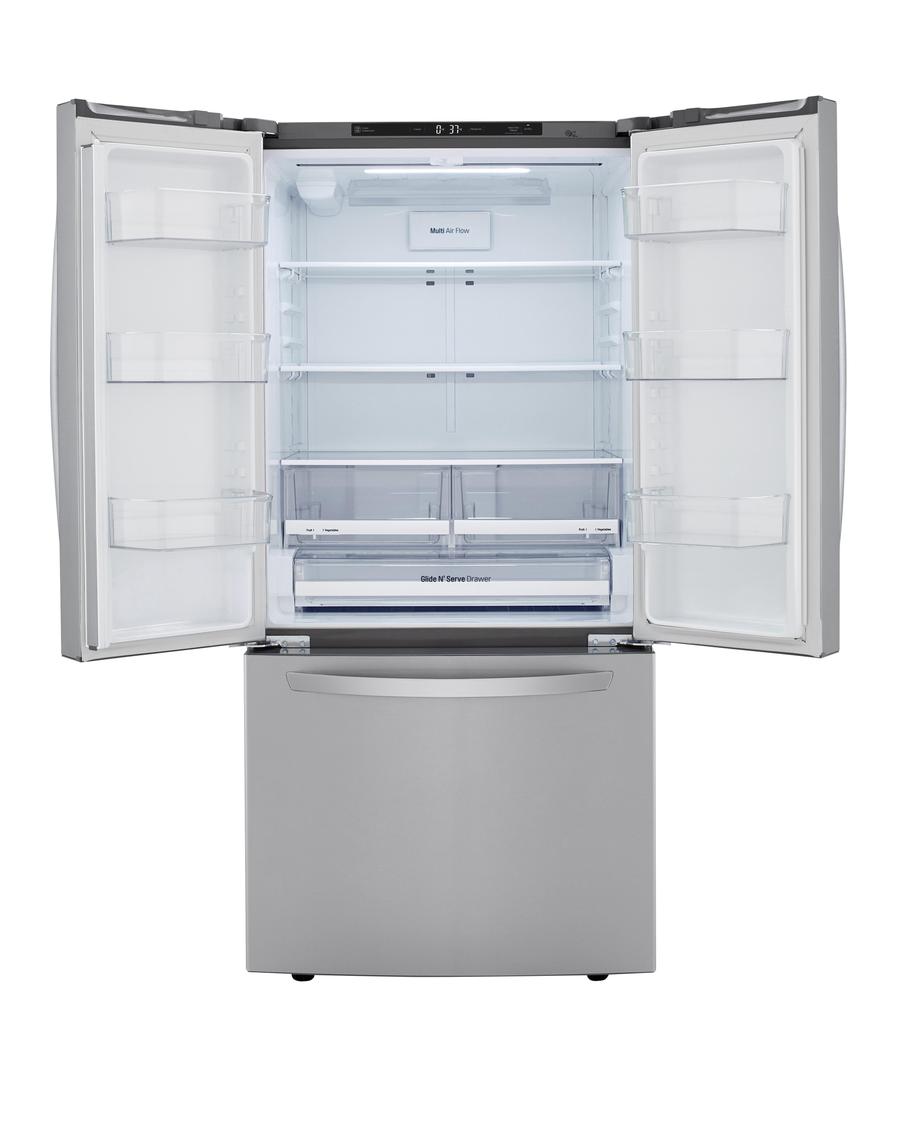 LG - 32.8 Inch 25.1 cu. ft French Door Refrigerator in Stainless - LRFCS2503S