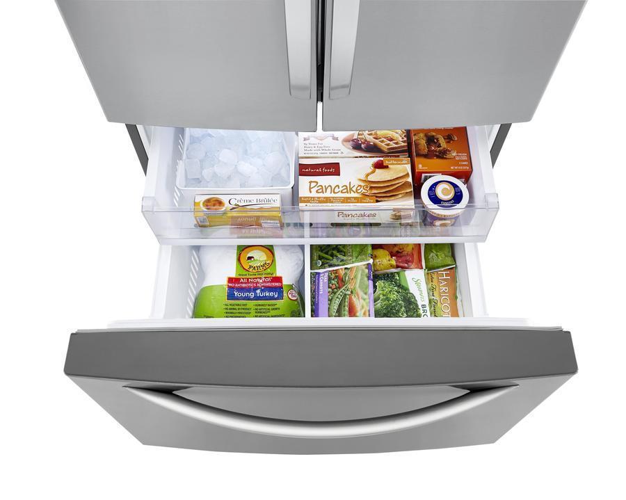 LG - 32.8 Inch 25.1 cu. ft French Door Refrigerator in Stainless - LRFCS2503S
