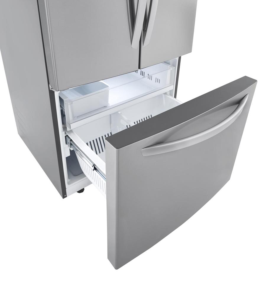 LG - 32.8 Inch 25.1 cu. ft French Door Refrigerator in Stainless - LRFCS2503S