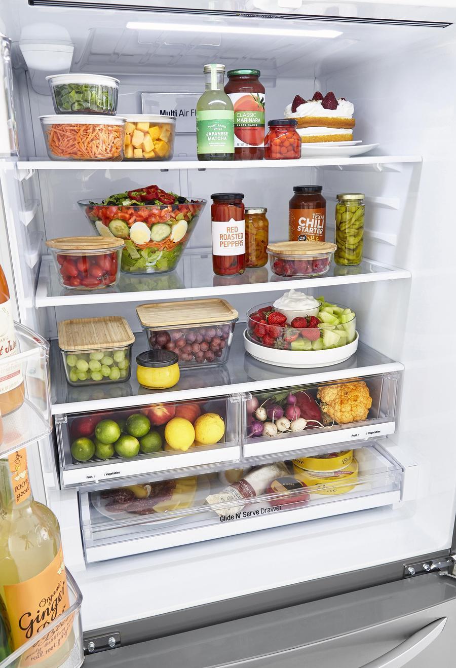 LG - 32.8 Inch 25.1 cu. ft French Door Refrigerator in Stainless - LRFCS2503S