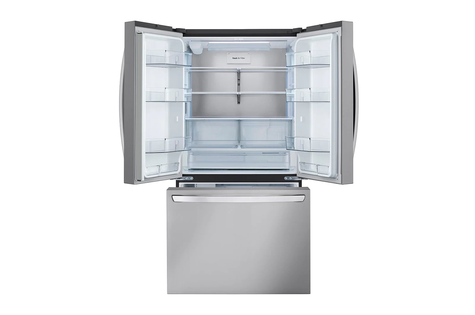 LG - 35.75 Inch 27 cu. ft French Door Refrigerator in Stainless - LRFLC2706S