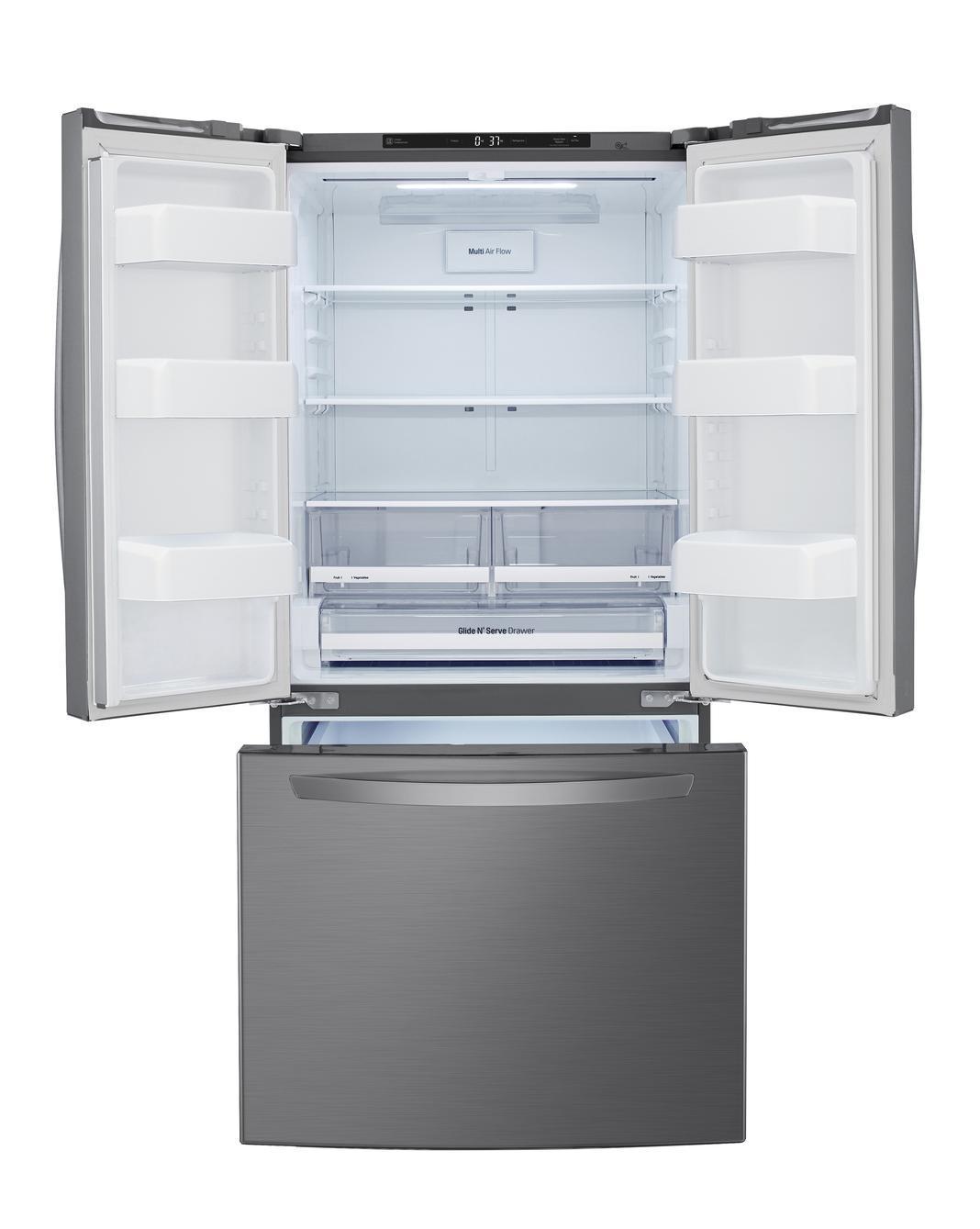 LG - 33 Inch 25.1 cu. ft French Door Refrigerator in Silver - LRFNS2503V