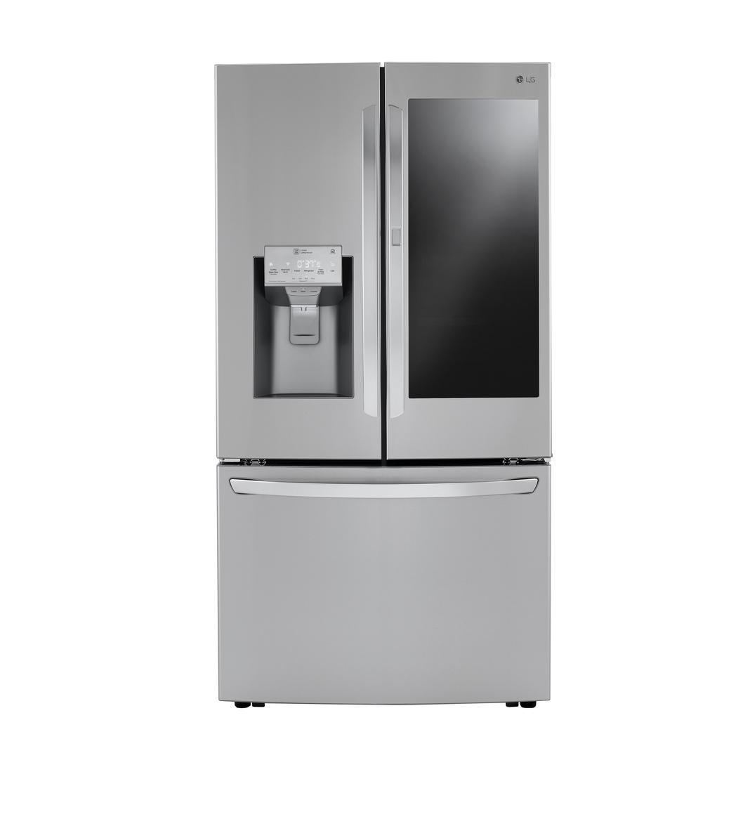 LG - 35.8 Inch 23.5 cu. ft French Door Refrigerator in Stainless - LRFVC2406S