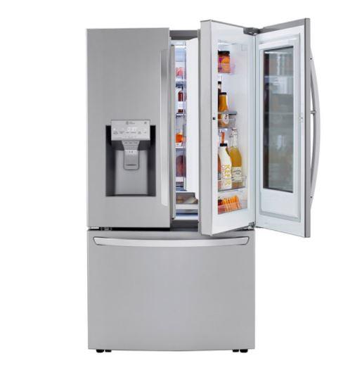 LG - 35.8 Inch 29.7 cu. ft French Door Refrigerator in Stainless - LRFVS3006S