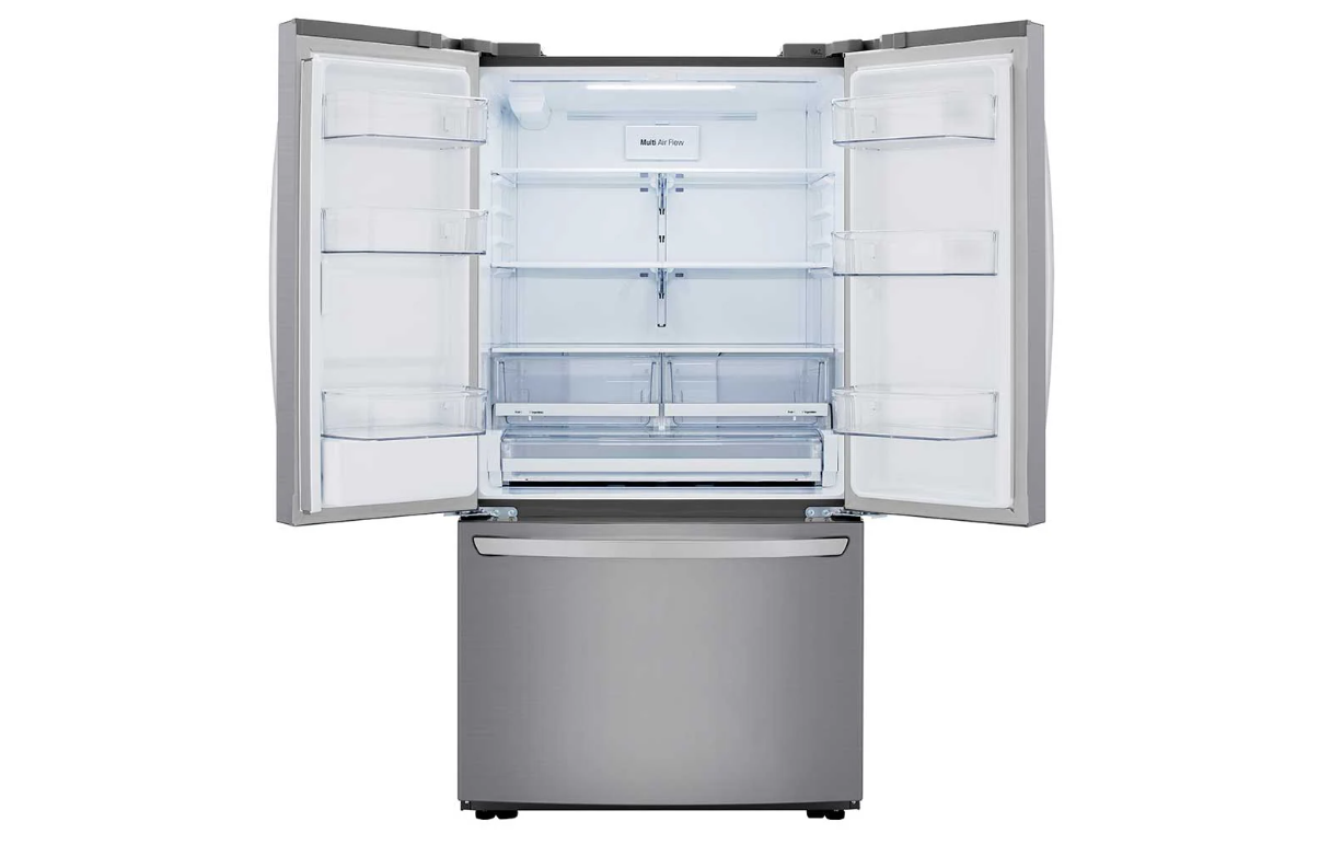 LG - 35 Inch 29 cu. ft French Door Refrigerator in Stainless - LRFWS2906V