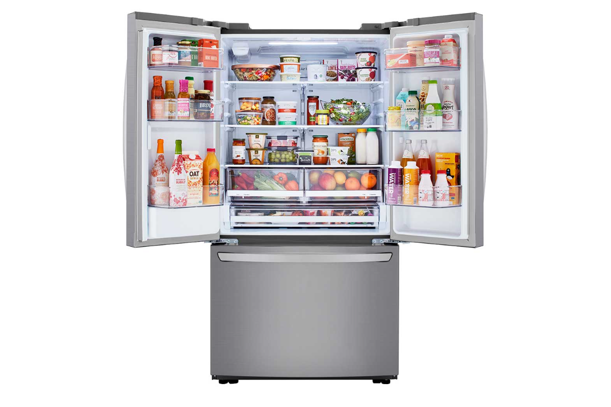 LG - 35 Inch 29 cu. ft French Door Refrigerator in Stainless - LRFWS2906V