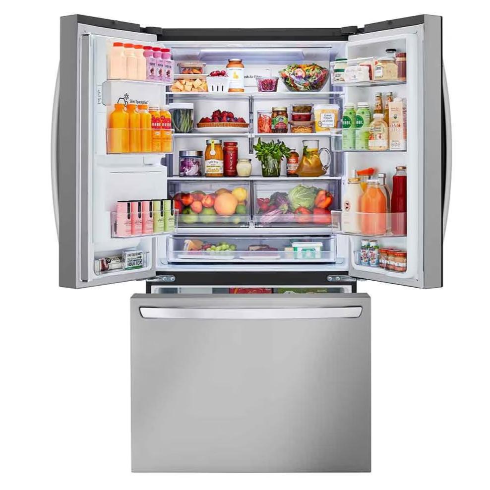 LG - 35.75 Inch 25.5 cu. ft French Door Refrigerator in Stainless - LRFXC2606S