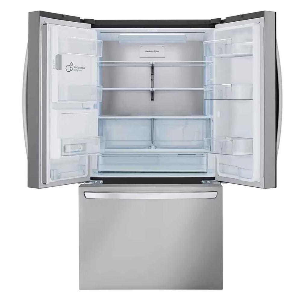 LG - 35.75 Inch 25.5 cu. ft French Door Refrigerator in Stainless - LRFXC2606S
