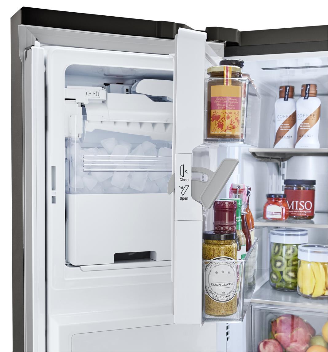 LG - 32.8 Inch 24.5 cu. ft French Door Refrigerator in Black Stainless - LRFXS2503D